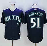 Seattle Mariners #51 Randy Johnson Navy Blue New Cool Base Stitched Baseball Jersey,baseball caps,new era cap wholesale,wholesale hats
